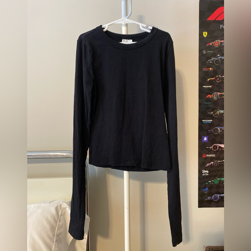 H&M Black Long-Sleeve Top